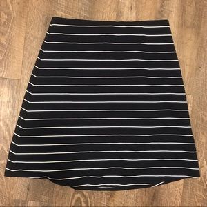 Philosophy Navy/White  A-Line Skirt _Size Medium